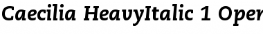 Download PMN Caecilia 86 Heavy Italic Font Title Preview