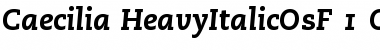 Download PMN Caecilia 86 Heavy Italic OsF Font Title Preview