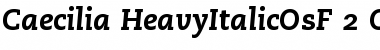 Download PMN Caecilia 86 Heavy Italic Oldstyle Figures Font Title Preview
