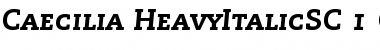 Download PMN Caecilia 86 Heavy Italic SC Font Title Preview
