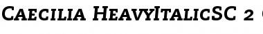 Download PMN Caecilia 86 Heavy Italic Small Caps & Oldstyle Figures Font Title Preview