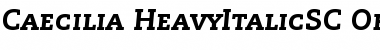 Download PMN Caecilia 86 Heavy Italic Small Caps & Oldstyle Figures Font Title Preview