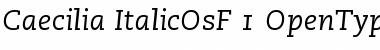 Download PMN Caecilia 56 Italic Oldstyle Figures Font Title Preview