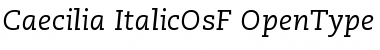 Download PMN Caecilia 56 Italic OsF Font Title Preview