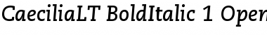 Download PMN Caecilia LT 76 Bold Italic Font Title Preview