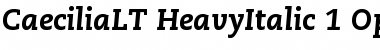 Download PMN Caecilia LT 86 Heavy Italic Font Title Preview