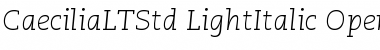 Download Caecilia LT Std 46 Light Italic Font