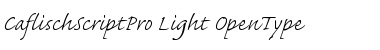 Download Caflisch Script Pro Light Font