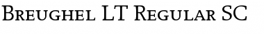 Download Breughel LT RegularSC Regular Font Title Preview