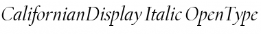 Download CalifornianDisplay Italic Font