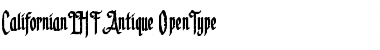 Download LHF Californian Antique Regular Font Title Preview