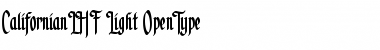 Download LHF Californian Light Regular Font Title Preview