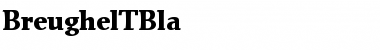 Download BreughelTBla Regular Font Title Preview