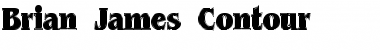 Download Brian James Contour Regular Font Title Preview