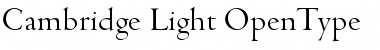Download Cambridge-Light Regular Font