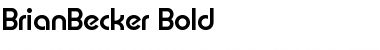 Download BrianBecker Bold Font Title Preview