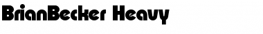 Download BrianBecker-Heavy Regular Font Title Preview