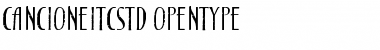 Download Cancione ITC Std Regular Font Title Preview