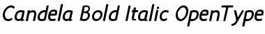 Download Candela Bold Italic Font Title Preview