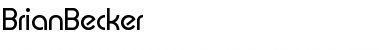 Download BrianBecker Regular Font Title Preview