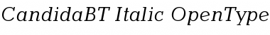 Download Candida Italic Font Title Preview