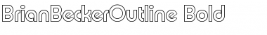 Download BrianBeckerOutline Bold Font Title Preview