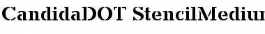 Download Candida D OT Stencil Medium Font Title Preview