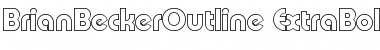 Download BrianBeckerOutline-ExtraBold Regular Font Title Preview