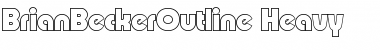 Download BrianBeckerOutline-Heavy Normal Font Title Preview