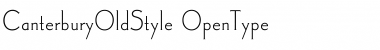Download CanterburyOldStyle Regular Font Title Preview