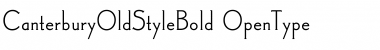 Download CanterburyOldStyleBold Regular Font Title Preview