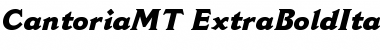 Download Cantoria MT Extra Bold Italic Font Title Preview
