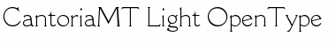 Download Cantoria MT Light Font Title Preview