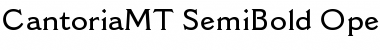Download Cantoria MT Semi Bold Font Title Preview