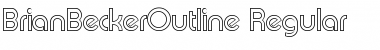 Download BrianBeckerOutline Regular Font Title Preview
