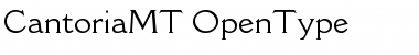 Download Cantoria MT Regular Font Title Preview