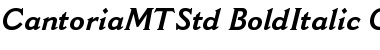 Download Cantoria MT Std Bold Italic Font Title Preview