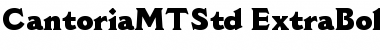 Download Cantoria MT Std Extra Bold Font Title Preview