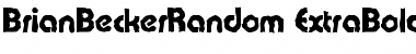 Download BrianBeckerRandom-ExtraBold Regular Font Title Preview
