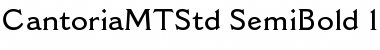 Download Cantoria MT Std Semibold Font Title Preview