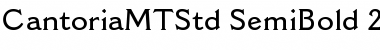 Download Cantoria MT Std Semibold Font Title Preview