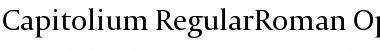 Download Capitolium RegularRoman Font Title Preview
