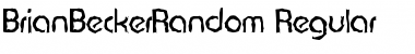 Download BrianBeckerRandom Regular Font Title Preview