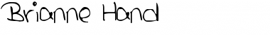 Download Brianne Hand Regular Font Title Preview