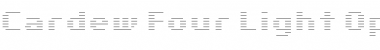 Download Cardew Four Light Font Title Preview