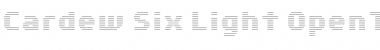 Download Cardew Six Light Font Title Preview