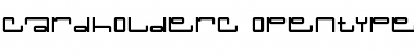 Download CardholderC Regular Font Title Preview
