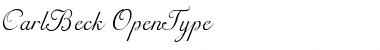 Download CarlBeck Regular Font Title Preview