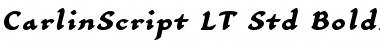 Download CarlinScript LT Std BoldIt Regular Font Title Preview