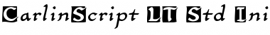 Download CarlinScript LT Std Initials Regular Font Title Preview